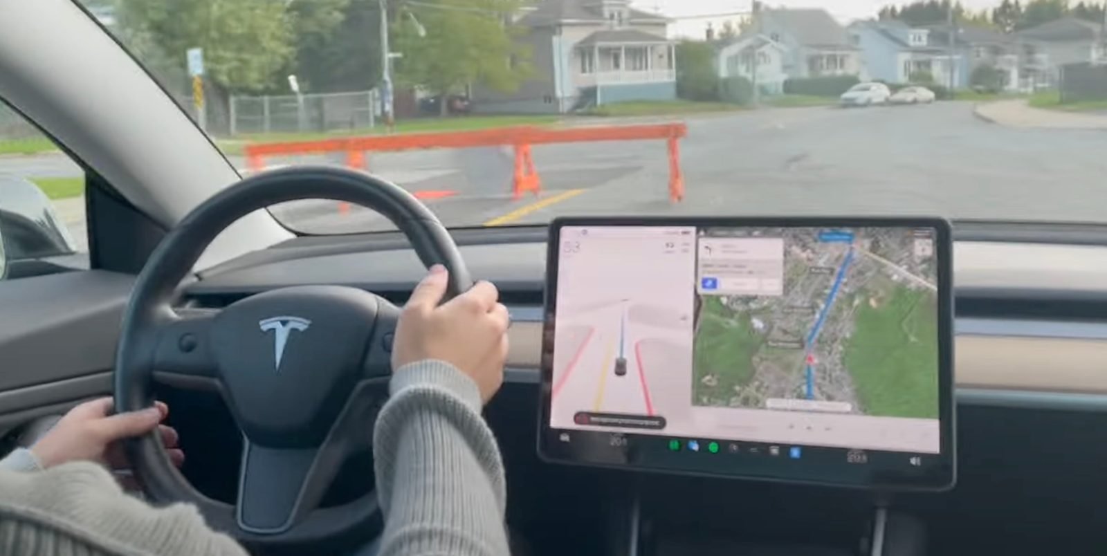 Tesla full self -driving beta 10.69 barrier