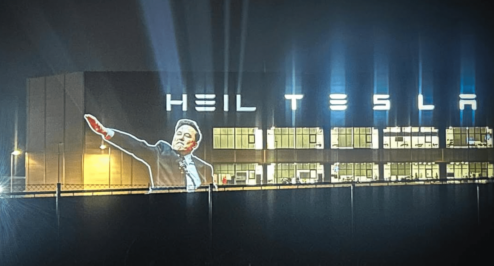 Heil Tesla Gigafactory Berlin